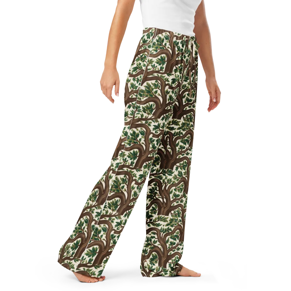 Verdant Boughs on Women's Pajama Pants — Right Front