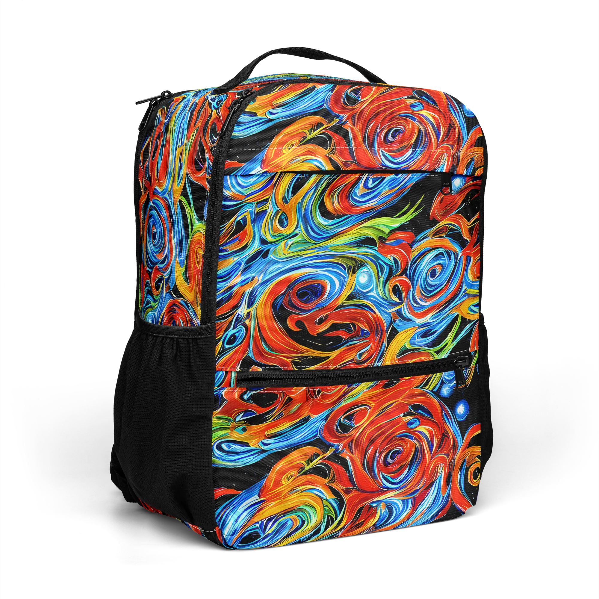 Kaleido Flux on Utility Backpack — Right Front