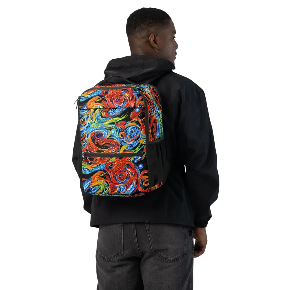 Kaleido Flux on Utility Backpack — Back