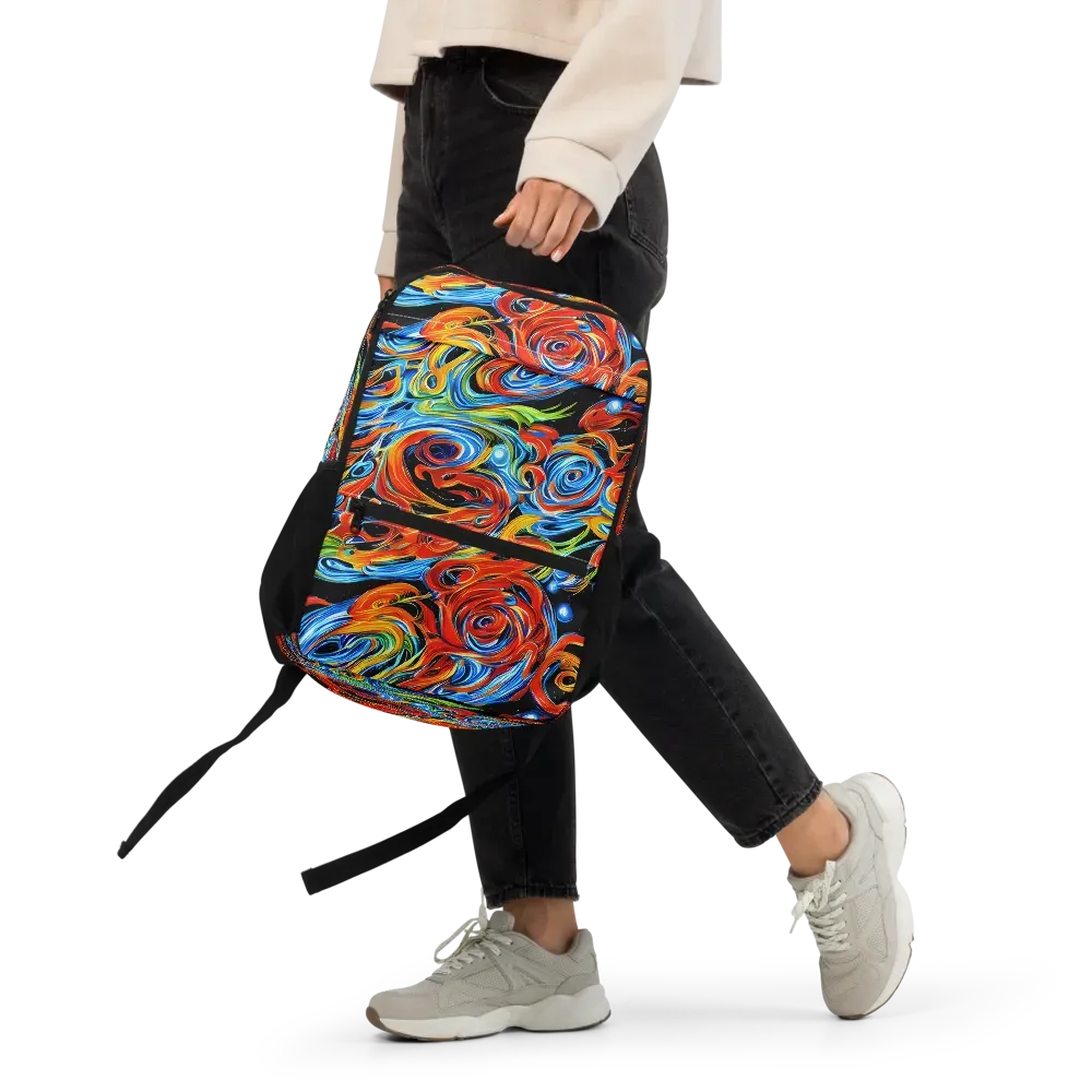 Kaleido Flux on Utility Backpack — Front