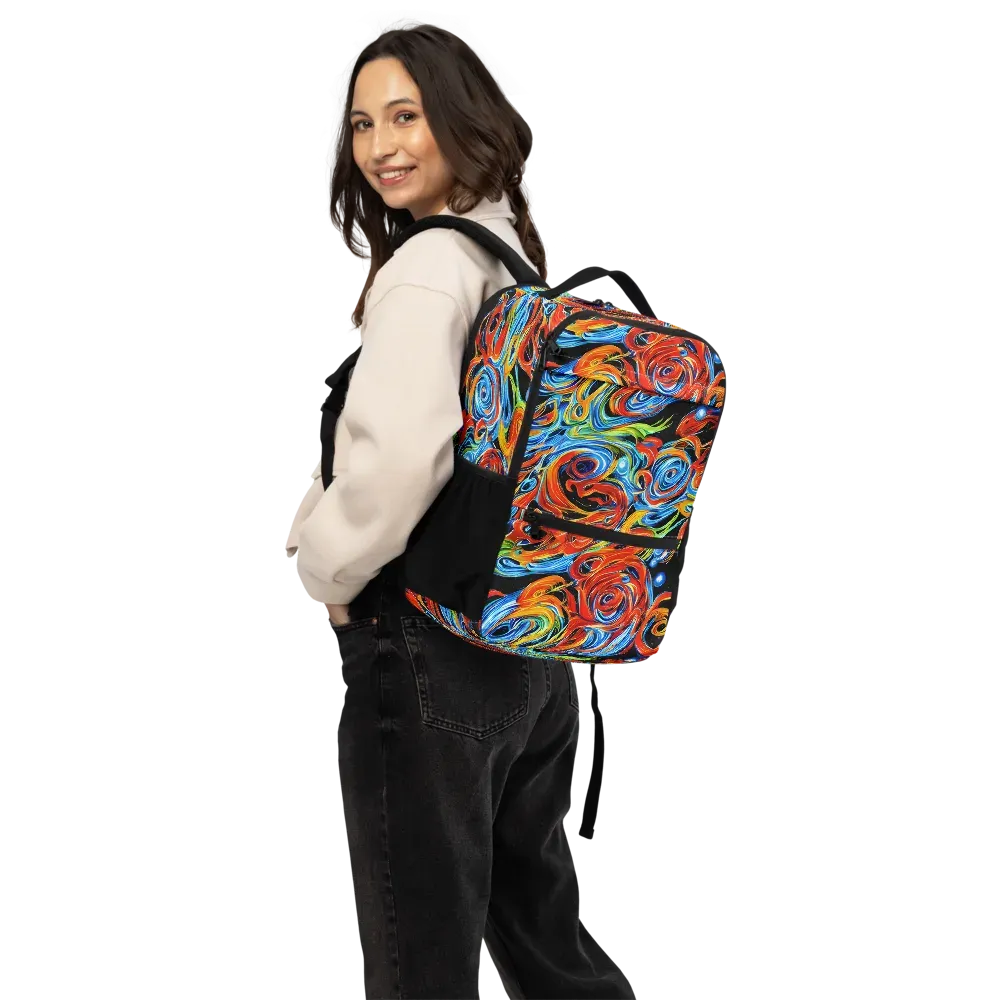 Kaleido Flux on Utility Backpack — Back