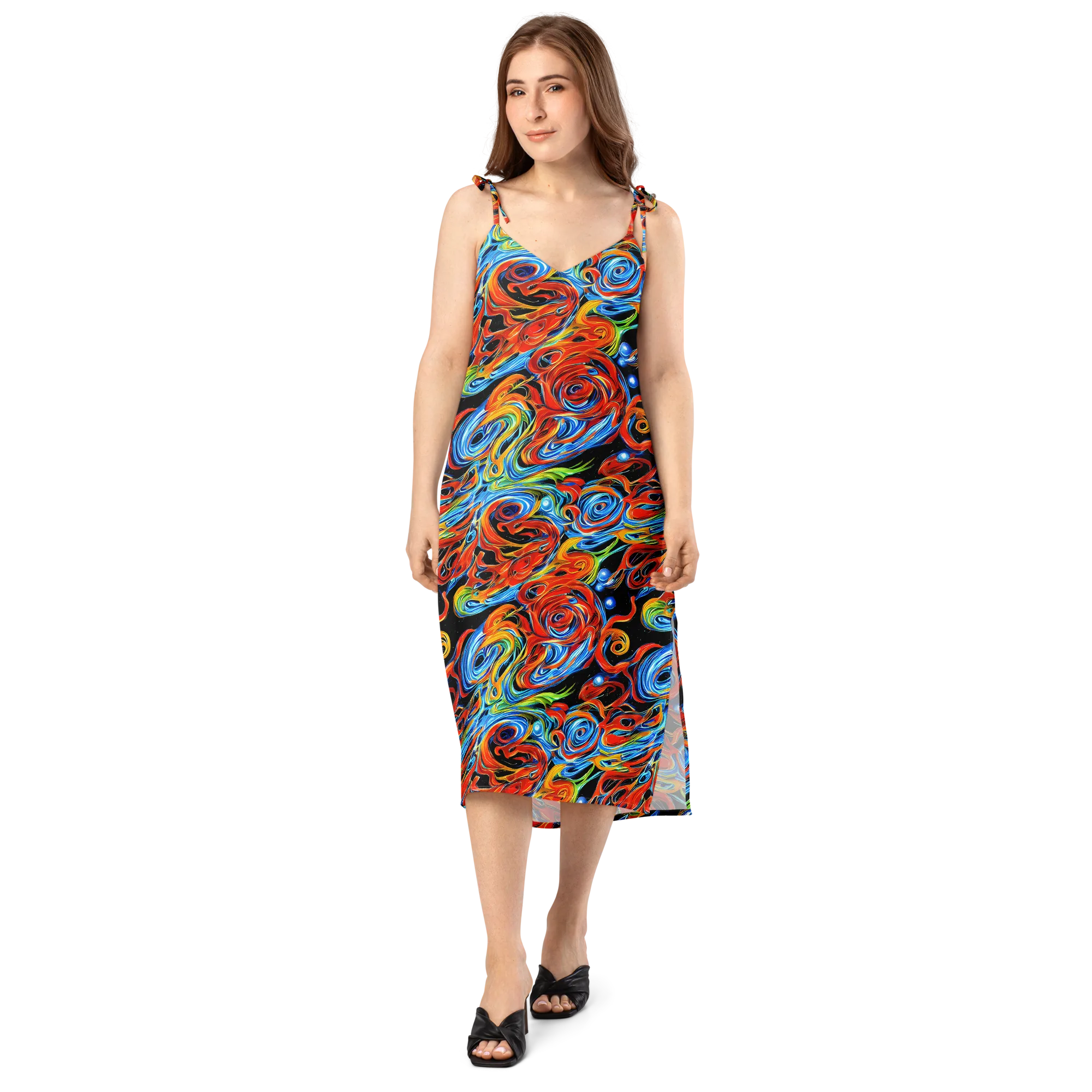 Kaleido Flux on Slip Dress — Front