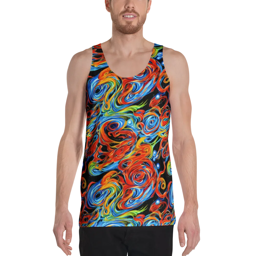 Kaleido Flux on Men's Tank Top — Front
