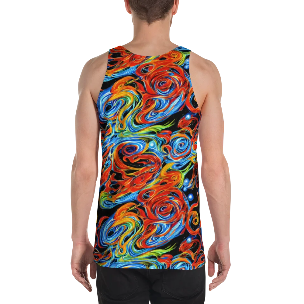 Kaleido Flux on Men's Tank Top — Back