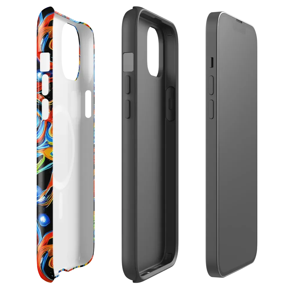 Kaleido Flux on MagSafe Tough Case for iPhone® — Front