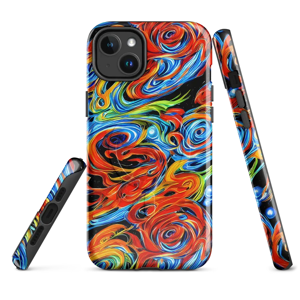 Kaleido Flux on MagSafe Tough Case for iPhone® — Front