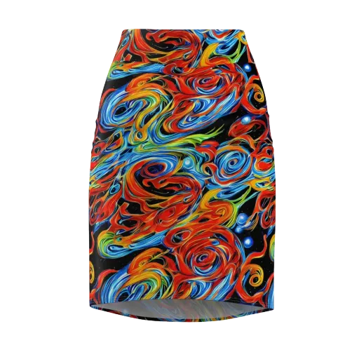 Kaleido Flux on a Pencil Skirt
