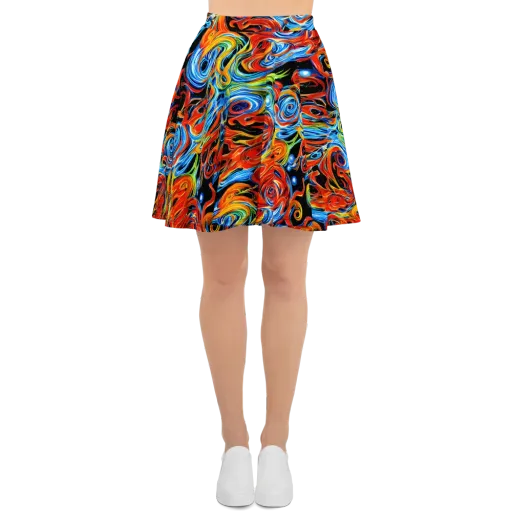 Kaleido Flux on a Skater Skirt