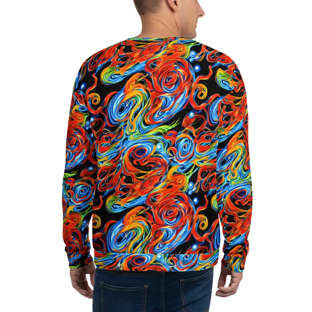 Kaleido Flux on Sweatshirt — Back