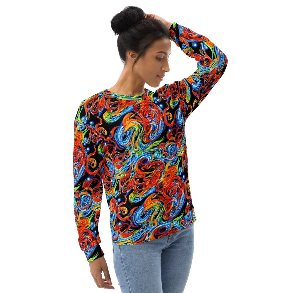 Kaleido Flux on Sweatshirt — Right Front