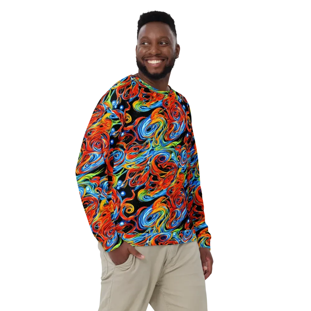 Kaleido Flux on Sweatshirt — Front