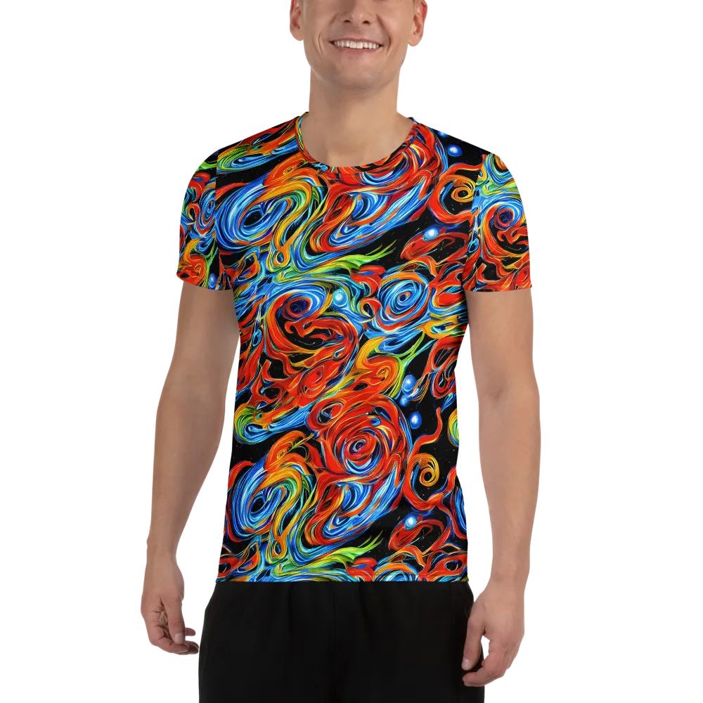 Kaleido Flux on Men's Athletic T-Shirt — Front