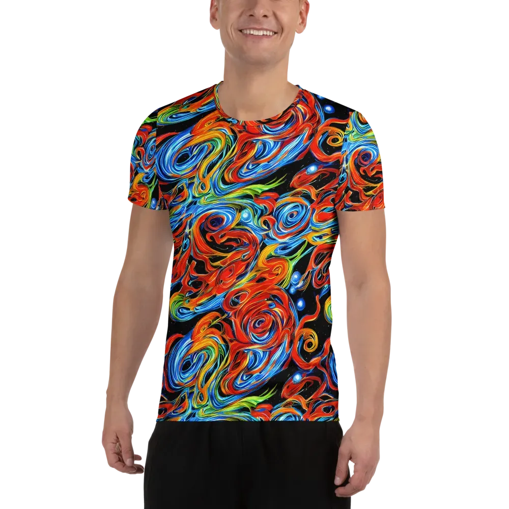 Kaleido Flux on Men's Athletic T-Shirt — Front