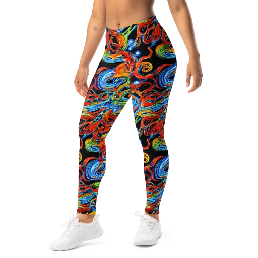 Kaleido Flux on a Leggings