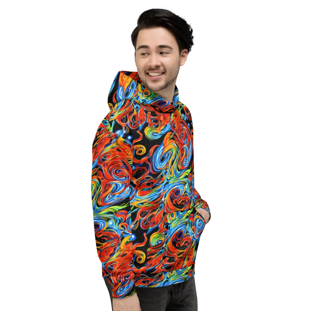 Kaleido Flux on Hoodie — Right