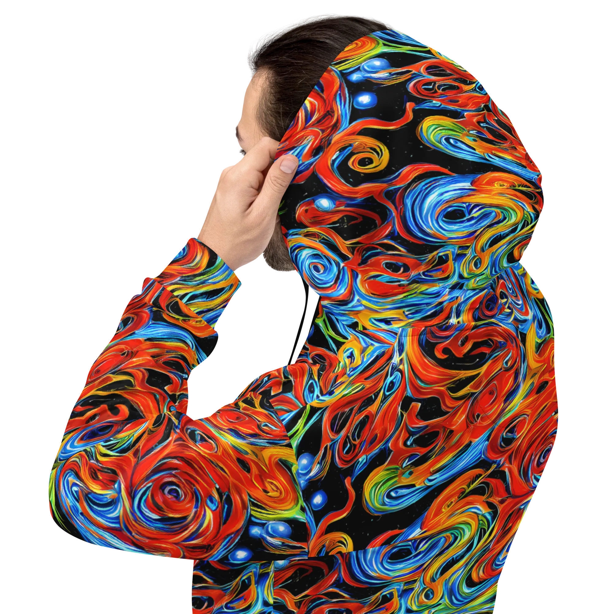 Kaleido Flux on Hoodie — Back