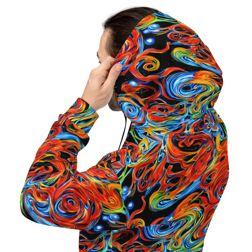 Kaleido Flux on Hoodie — Back