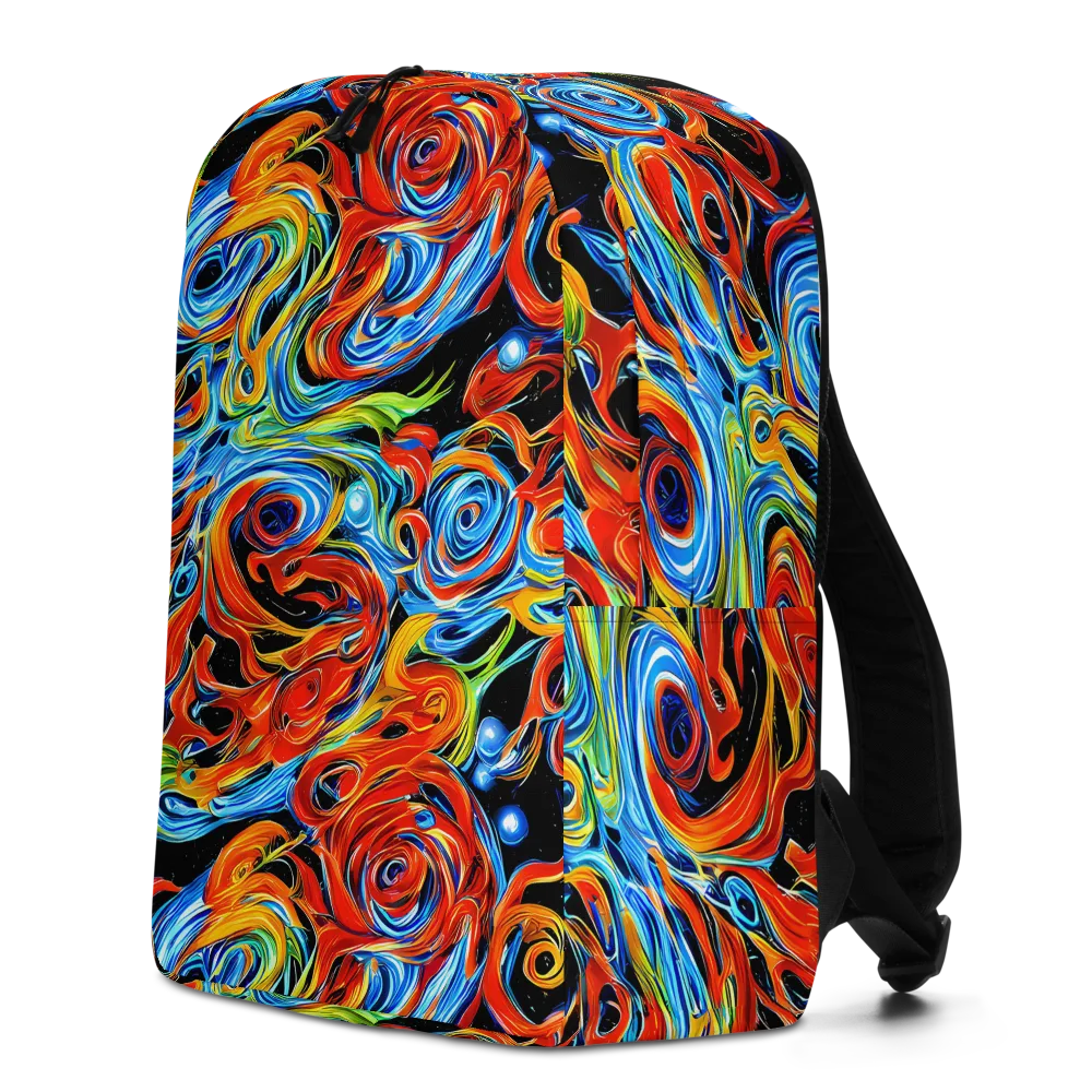 Kaleido Flux on Minimalist Backpack — Left