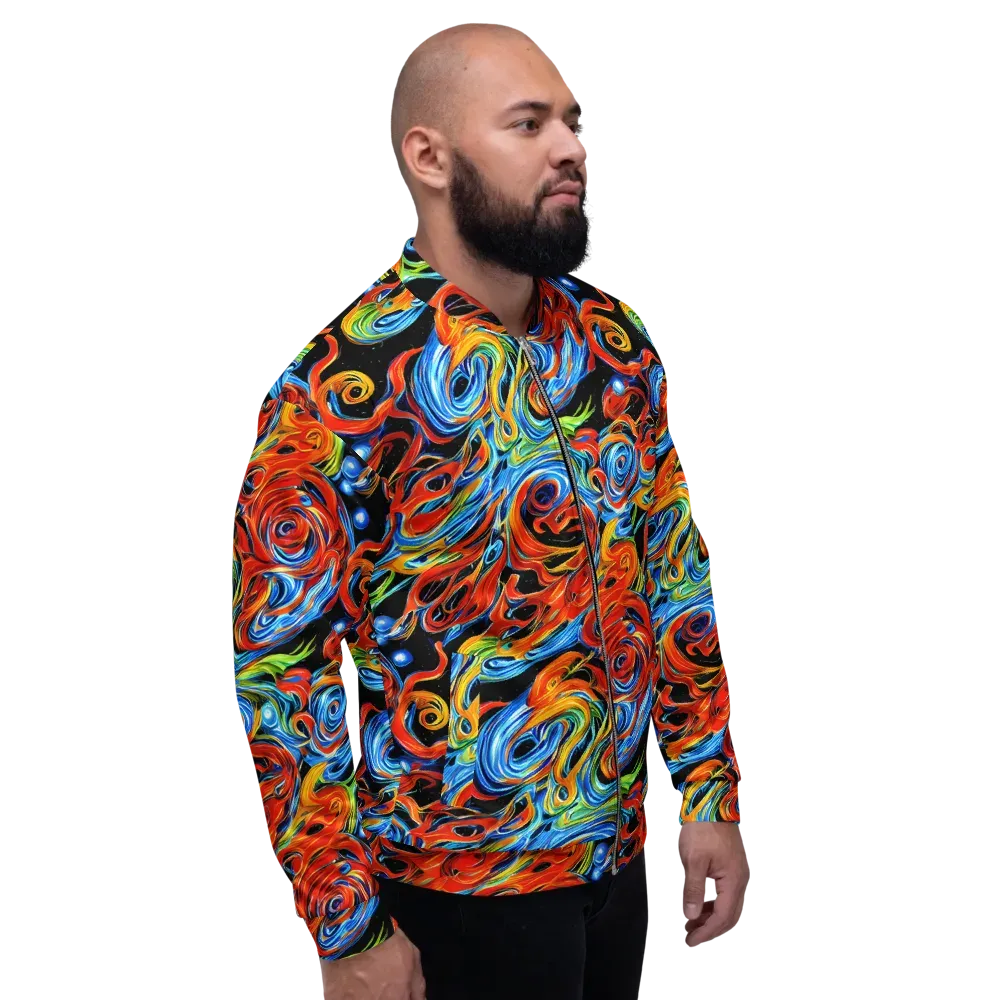 Kaleido Flux on Bomber Jacket — Right