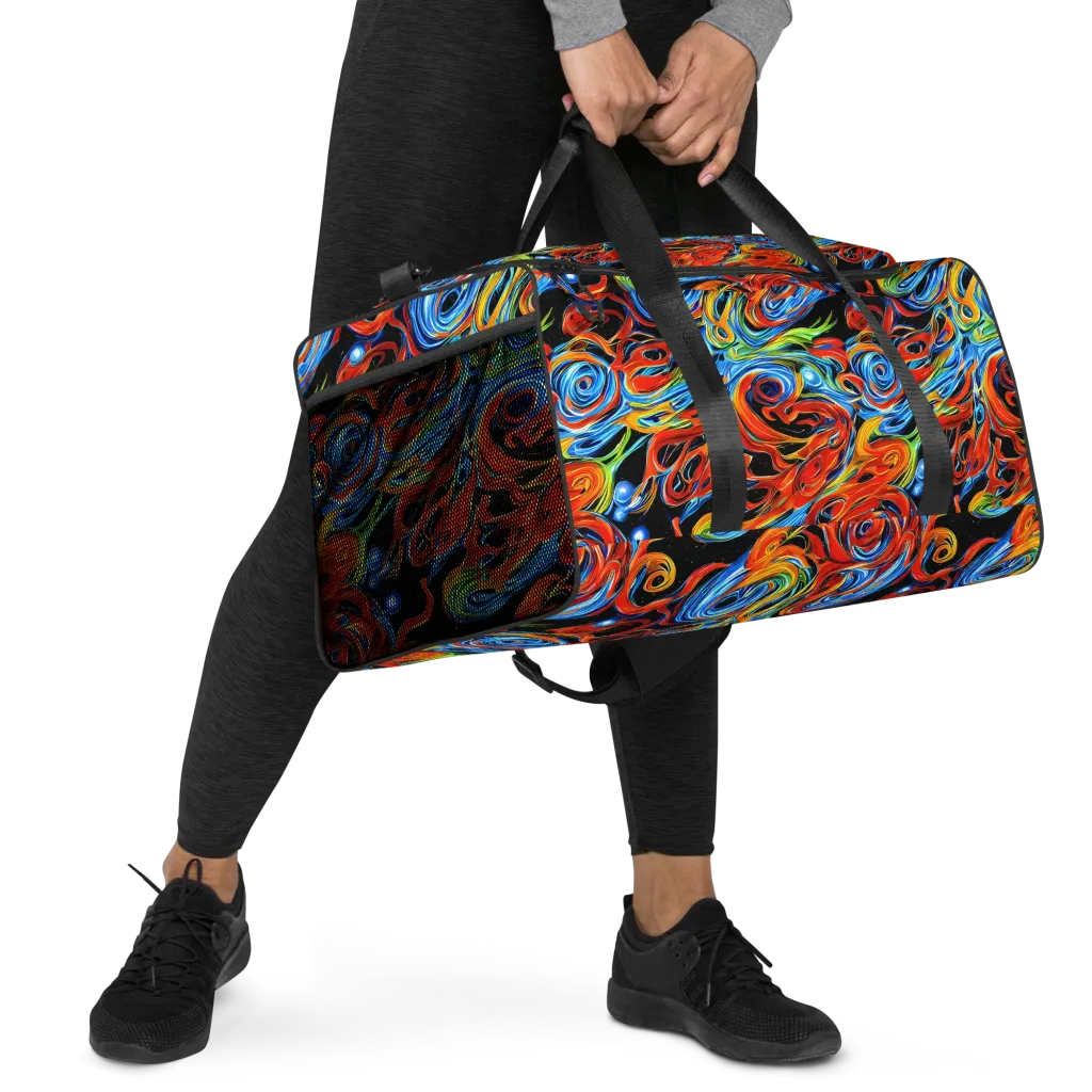 Kaleido Flux on Duffle Bag — Right Front