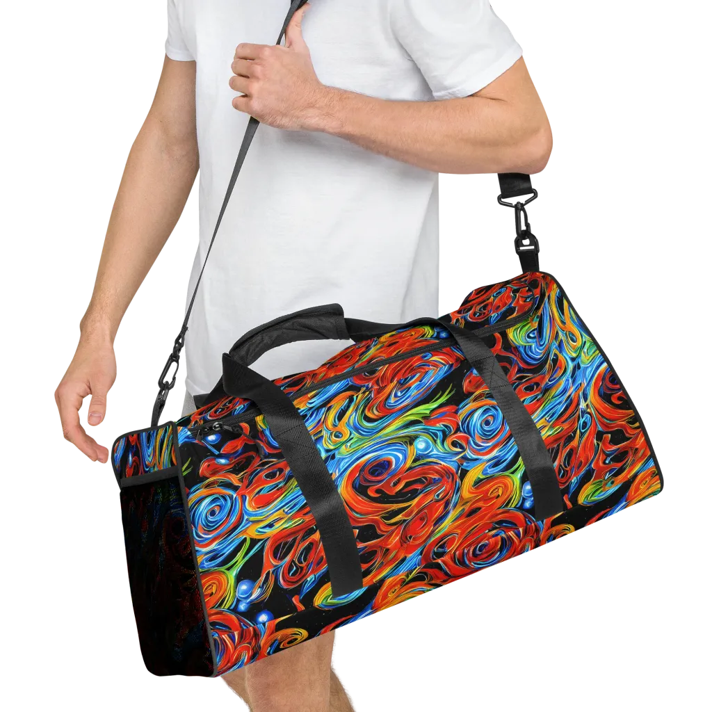 Kaleido Flux on Duffle Bag — Right Front