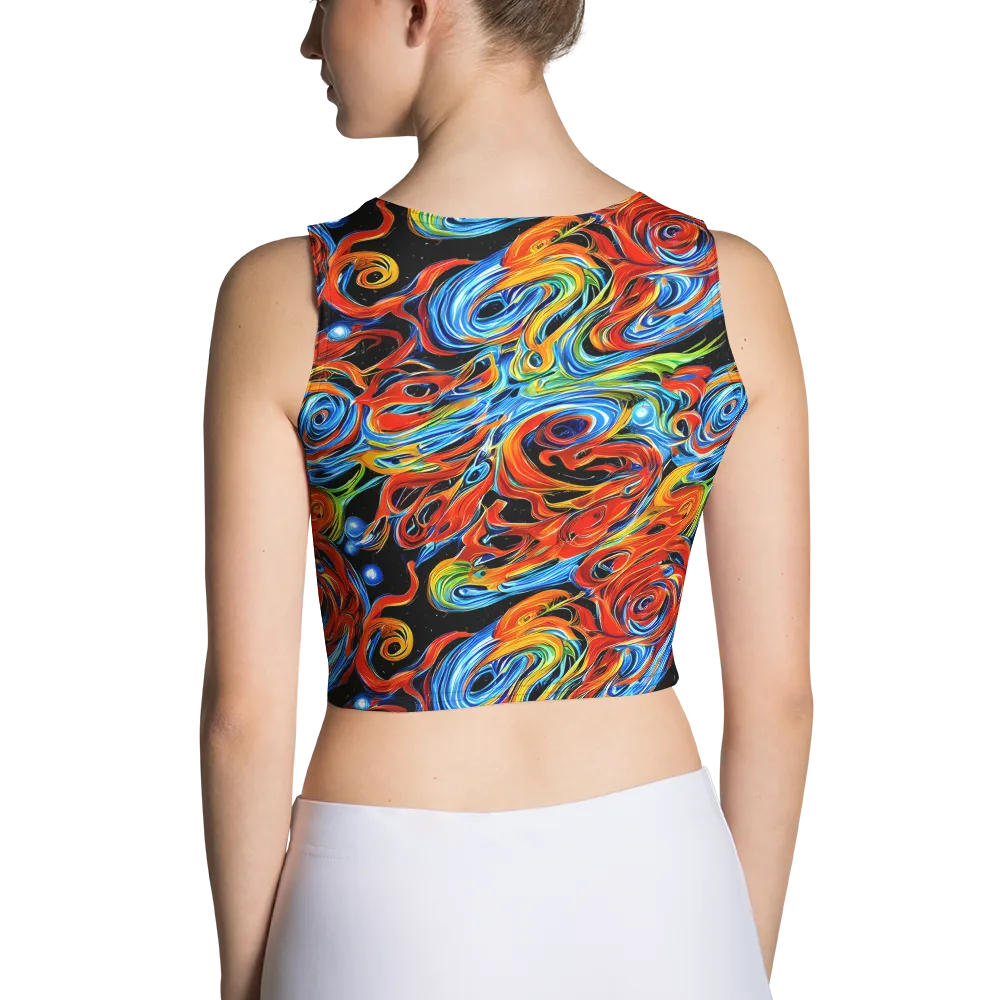 Kaleido Flux on Crop Top — Back