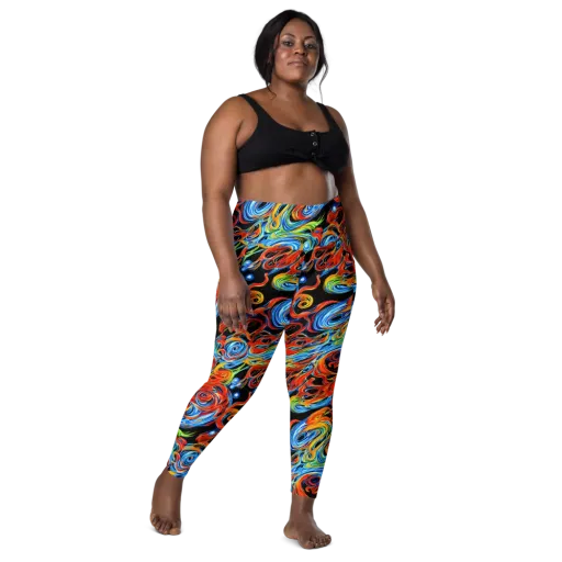 Kaleido Flux on a Leggings with Pockets
