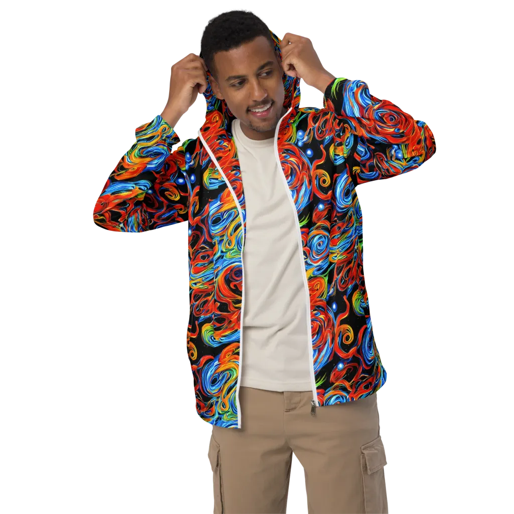 Kaleido Flux on Men's Windbreaker — Front