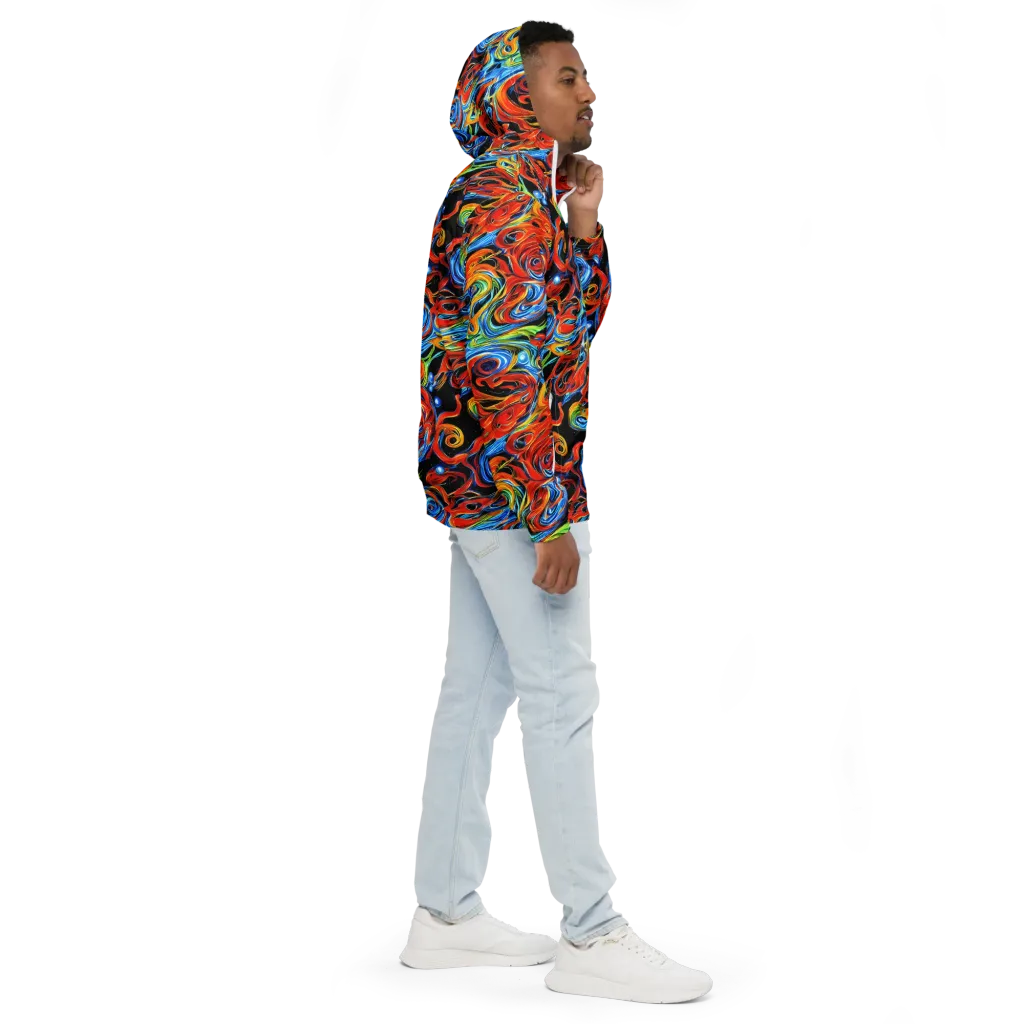 Kaleido Flux on Men's Windbreaker — Right