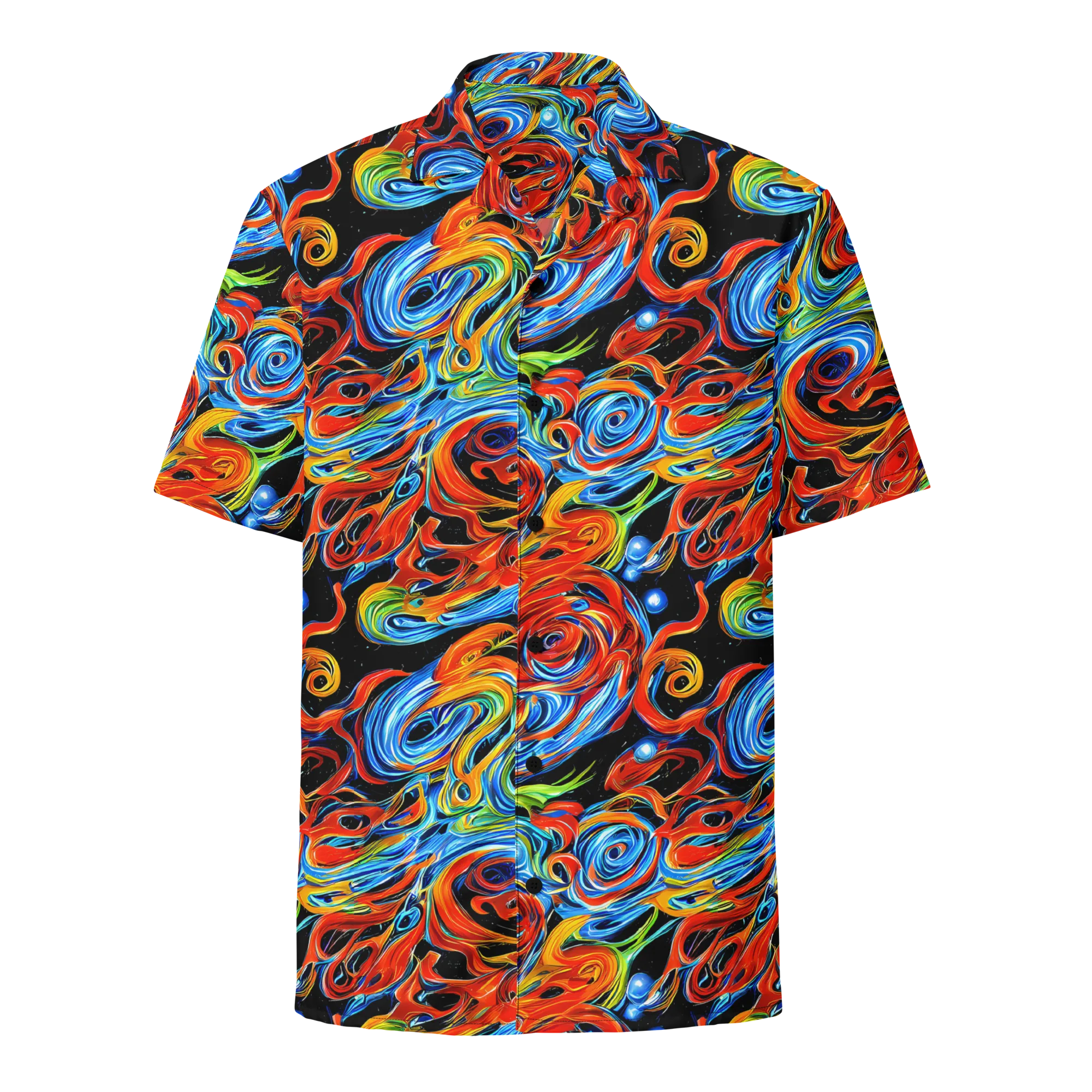 Kaleido Flux on Button Shirt — Front
