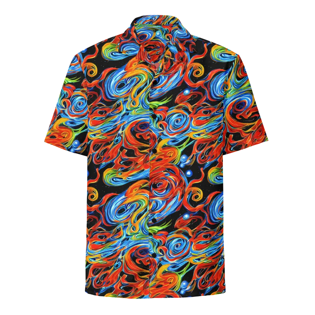 Kaleido Flux on Button Shirt — Front