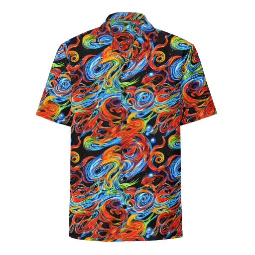 Kaleido Flux on a Button Shirt