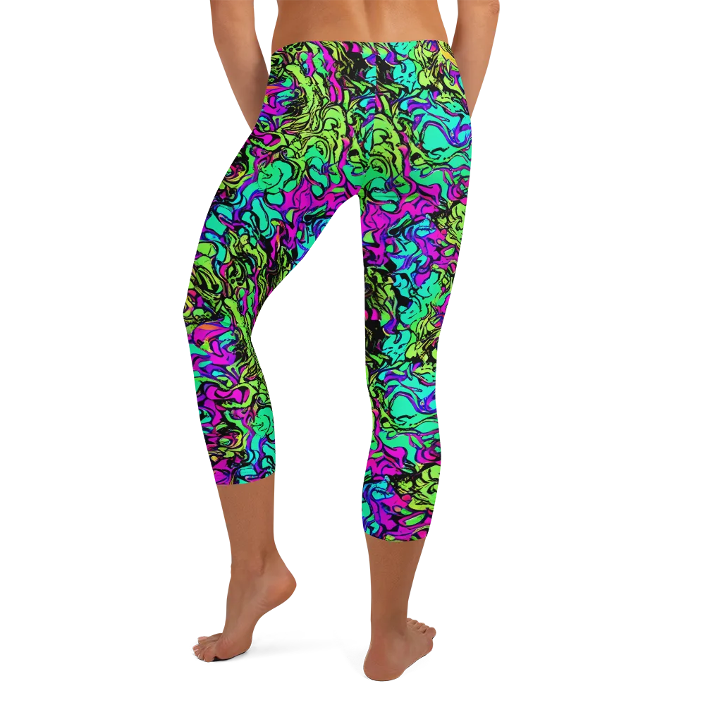 Electric Organics on Capri Leggings — Back