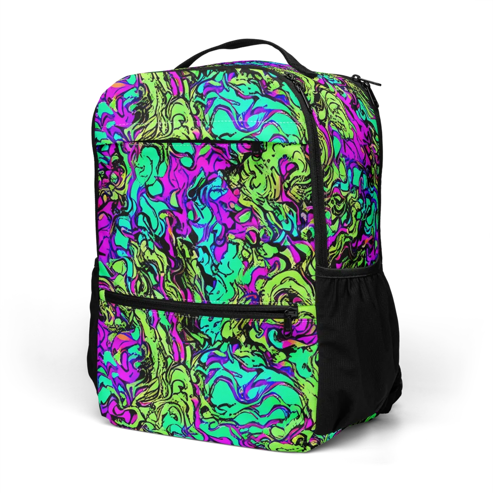 Electric Organics on Utility Backpack — Left Front
