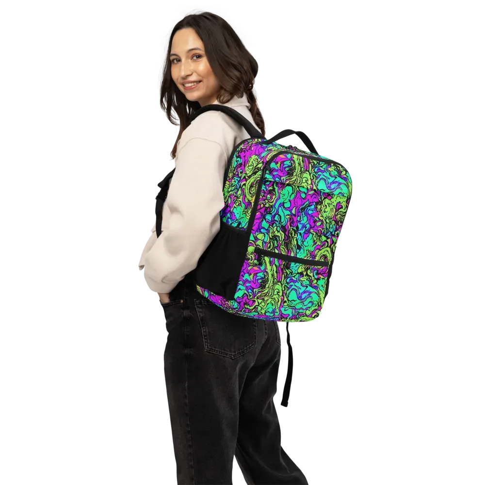 Electric Organics on Utility Backpack — Back