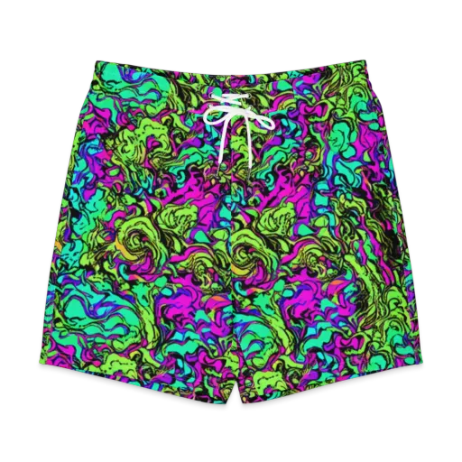 Electric Organics on a Men's Board Shorts