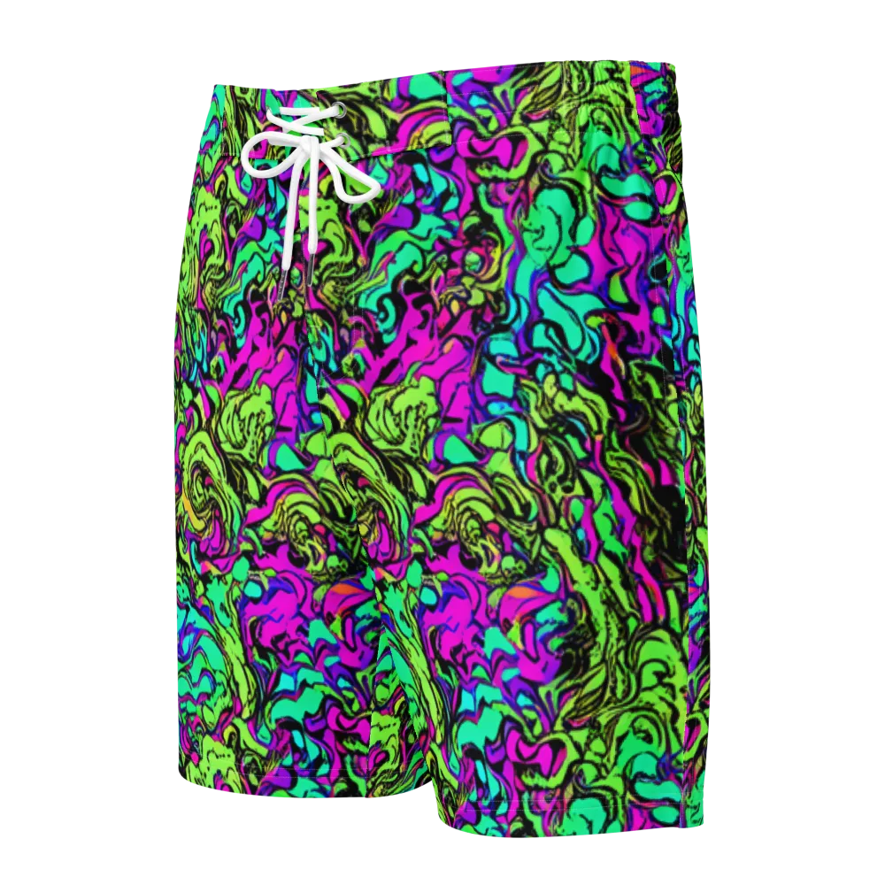 Electric Organics on Men's Board Shorts — Front