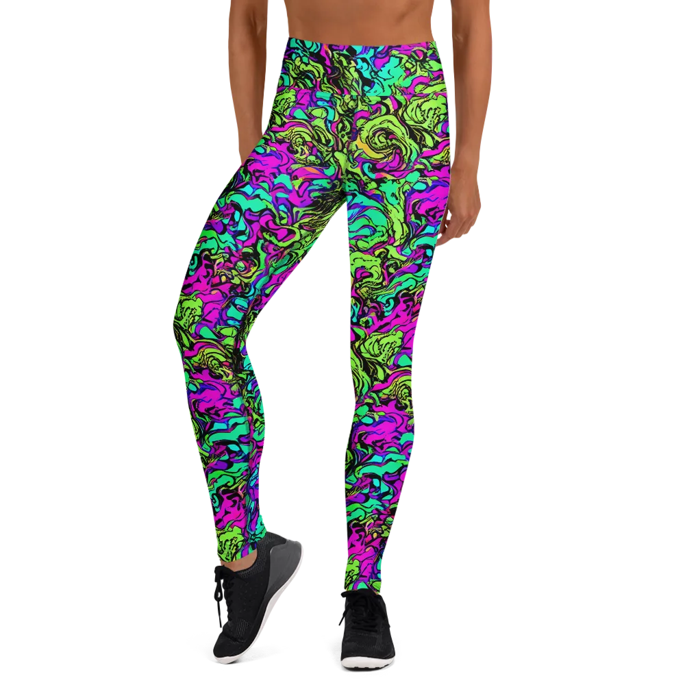 Electric Organics on Yoga Leggings — Front