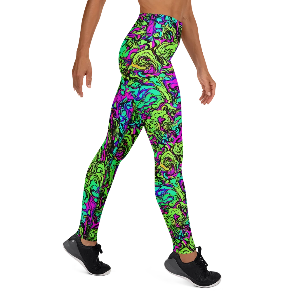 Electric Organics on Yoga Leggings — Right