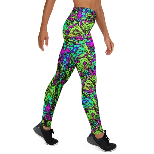 Electric Organics on a Yoga Leggings