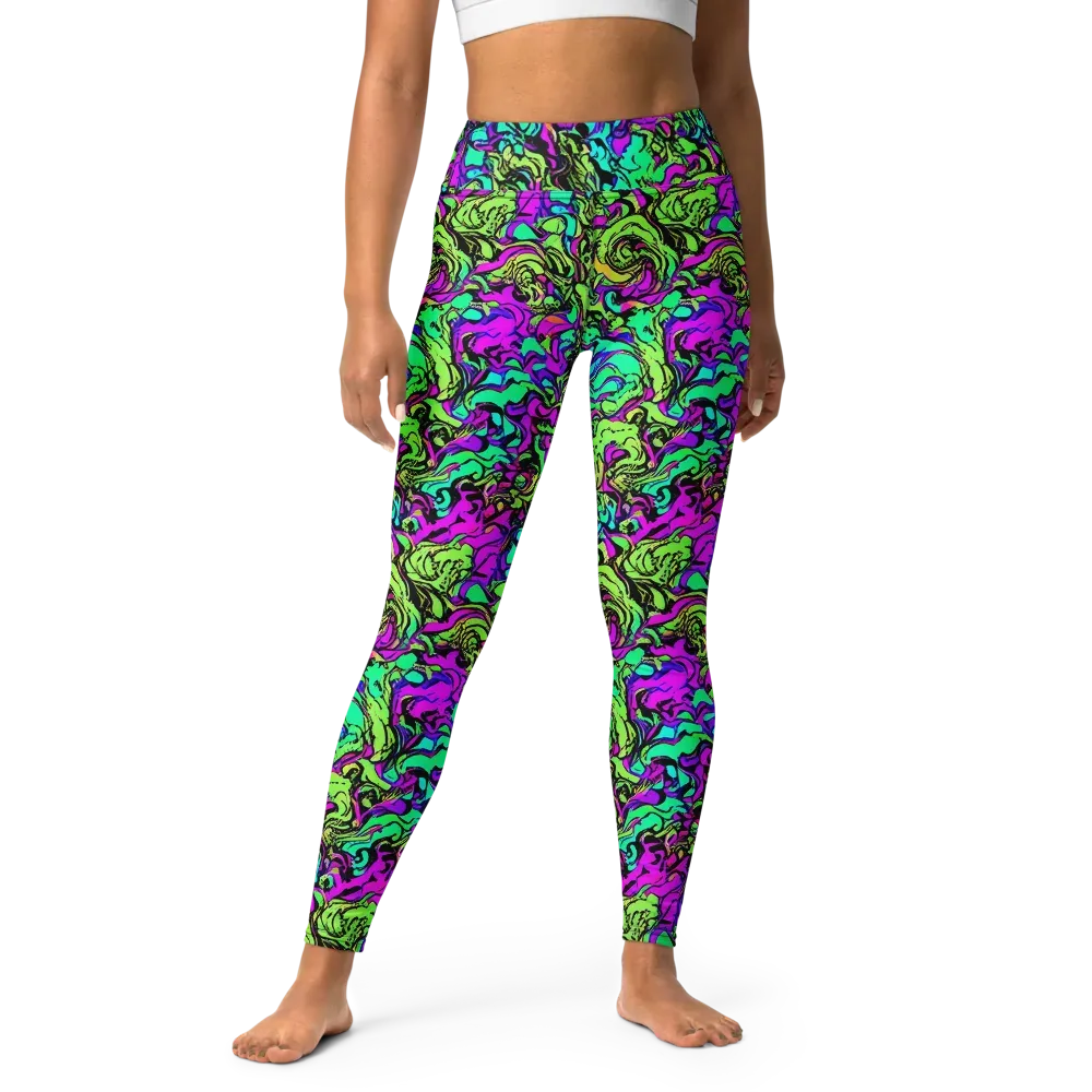 Electric Organics on Yoga Leggings — Front