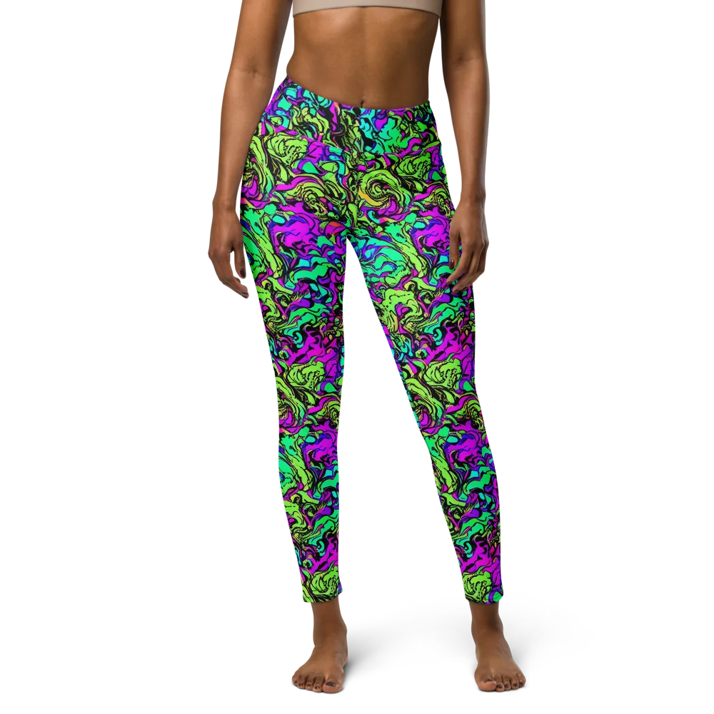 Electric Organics on Yoga Leggings — Front