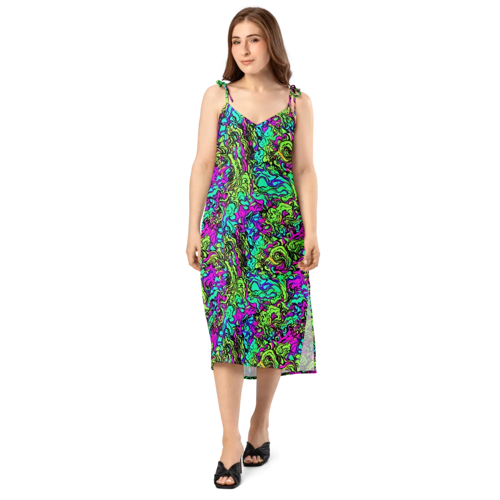 Electric Organics on Slip Dress — Front