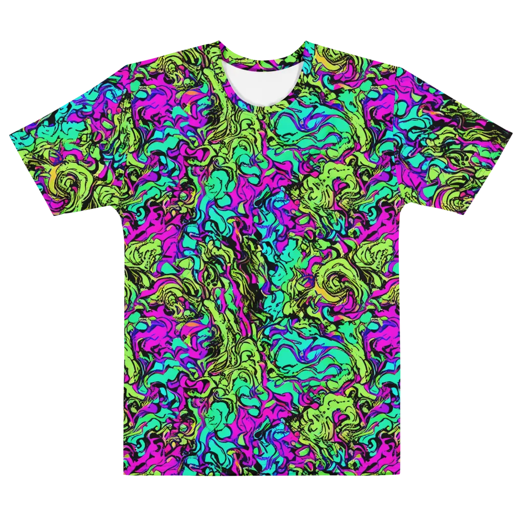 Electric Organics on Men's Cotton Crew Neck T-Shirt — Front
