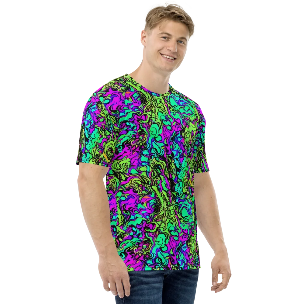 Electric Organics on Men's Crew Neck T-Shirt — Right