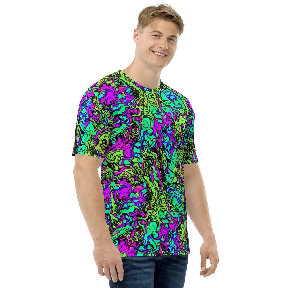 Electric Organics on Men's Crew Neck T-Shirt — Right