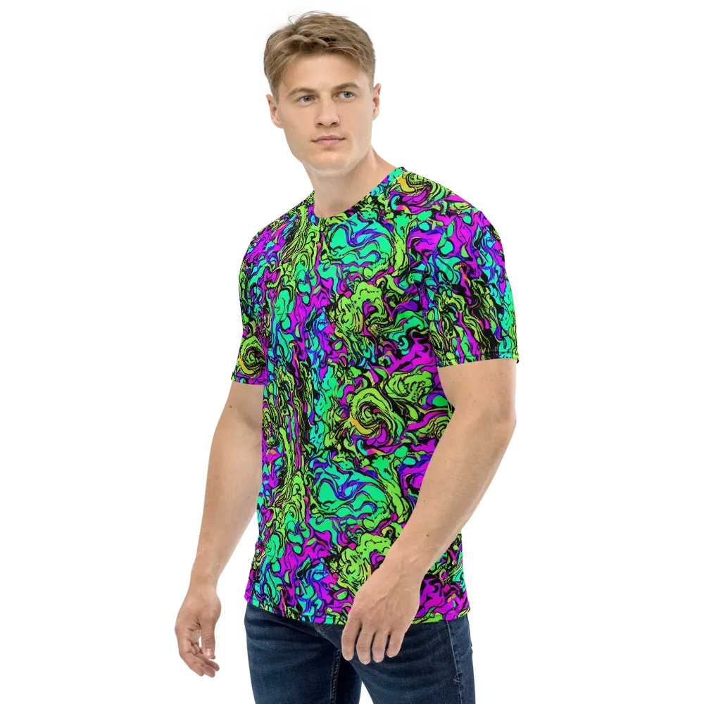Electric Organics on Men's Crew Neck T-Shirt — Left