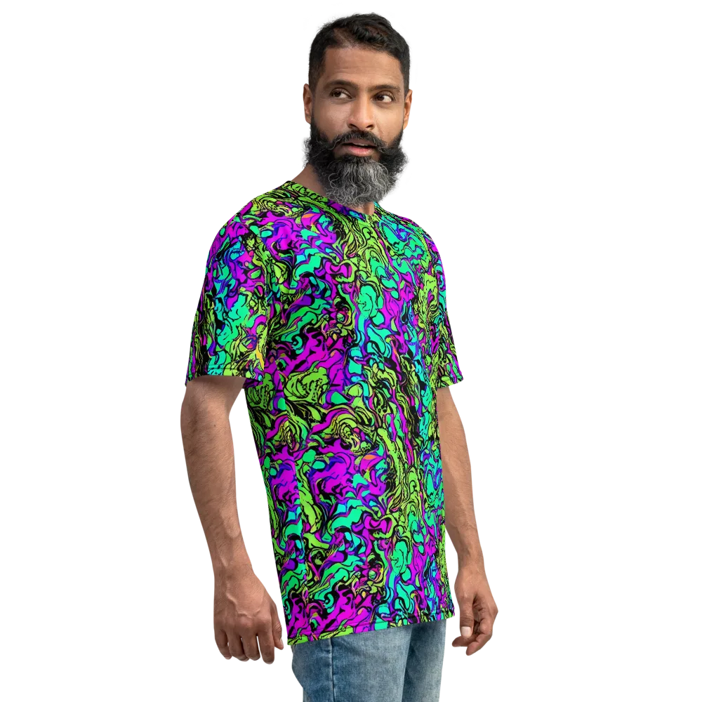 Electric Organics on Men's Crew Neck T-Shirt — Right