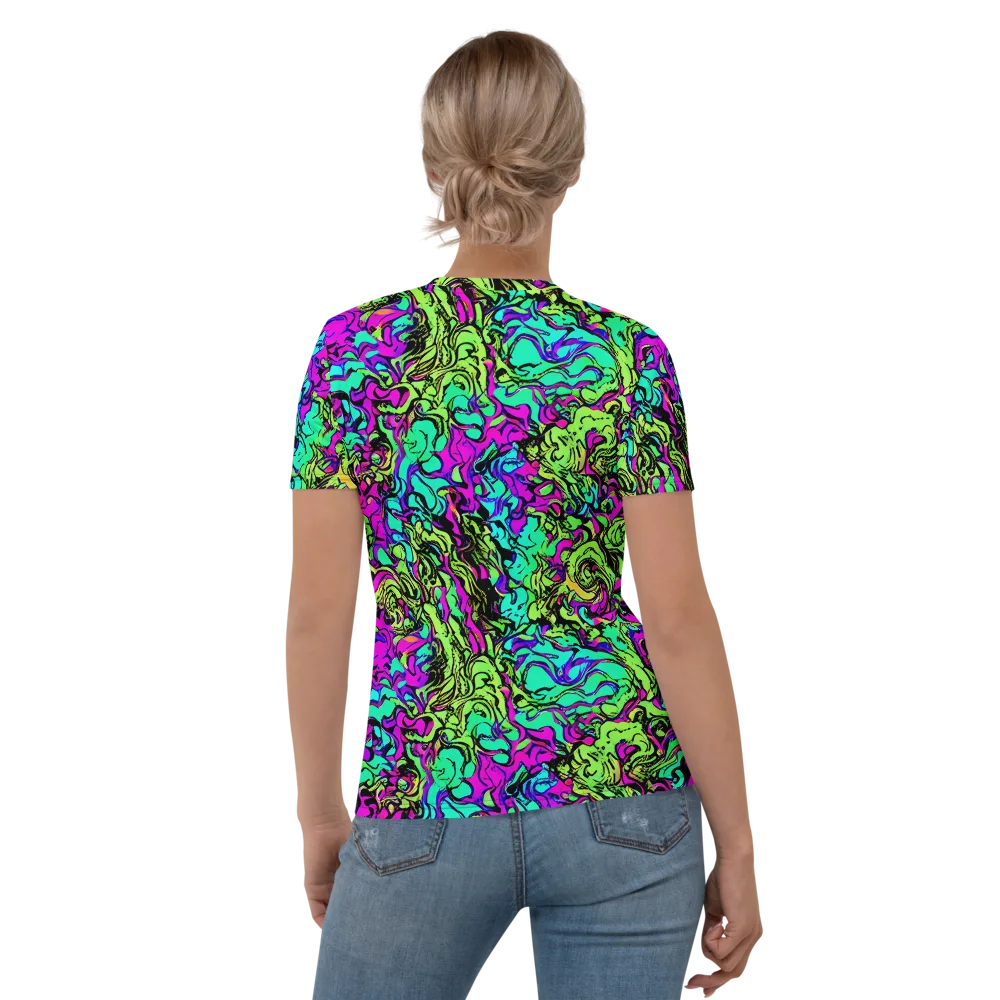 Electric Organics on Women's Crew Neck T-Shirt — Back