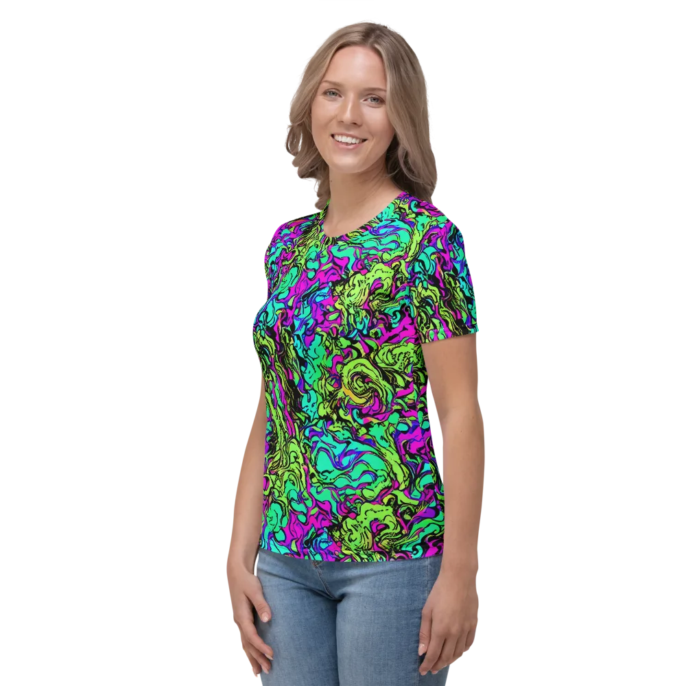 Electric Organics on Women's Crew Neck T-Shirt — Left